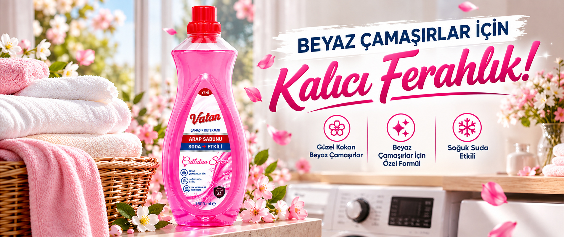 Beyaz Çamaşırlar İçin Kalıcı Ferahlık